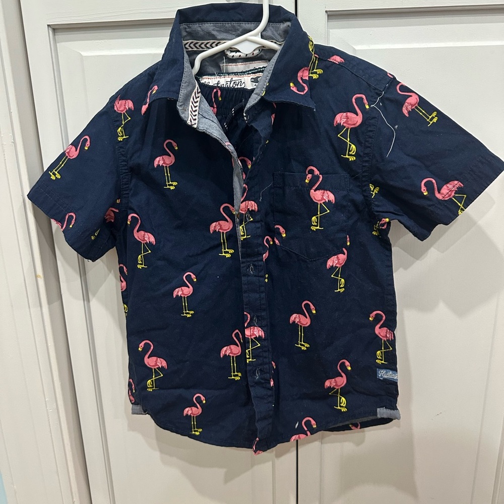 Huntington BC button up shirt and matching shorts